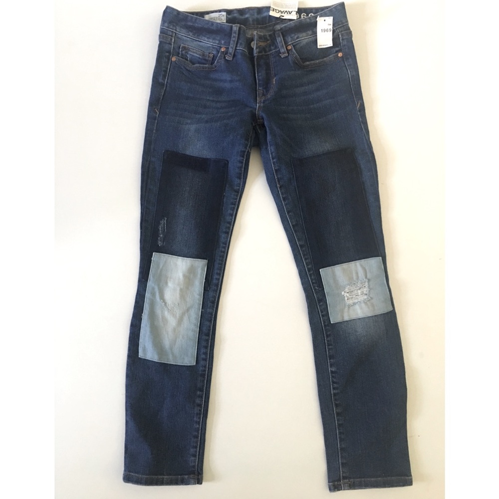 NWT GAP patch skinny jeans